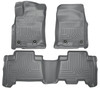 Husky Liners WeatherBeater Front & 2nd Row Seating Floor Liners, Gray for 2013-2024 Toyota 4Runner - Part #99572