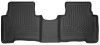 Husky Liners WeatherBeater 2nd Row Seating Floor Liners, Black for 2013-2019 Hyundai Sante Fe GLS/Limited - Part #14861