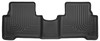 Husky Liners WeatherBeater 2nd Row Seating Floor Liners, Black for 2013-2019 Hyundai Sante Fe GLS/Limited - Part #14861