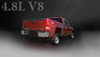 Corsa 14900BLK Sport Black Twin 4.0" Single Side Cat-Back for 2009-2013 Chevy Silverado 1500 Regular Cab-Long Bed 4.8L V8