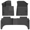 Husky Liners WeatherBeater Front & 2nd Row Seating Floor Liners, Black for 2022-2026 Hyundai Santa Cruz - Part #95531