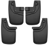 Husky Liners Custom-Molded Front and Rear Mud Guards, Black for 2005-2015 Toyota Tacoma w/ OEM Fender Flares - Part #56936