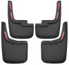 Husky Liners Custom-Molded Fender Flares Front and Rear Mud Guards, Black for 2015-2020 Ford F-150 w/ OE - Part #58456