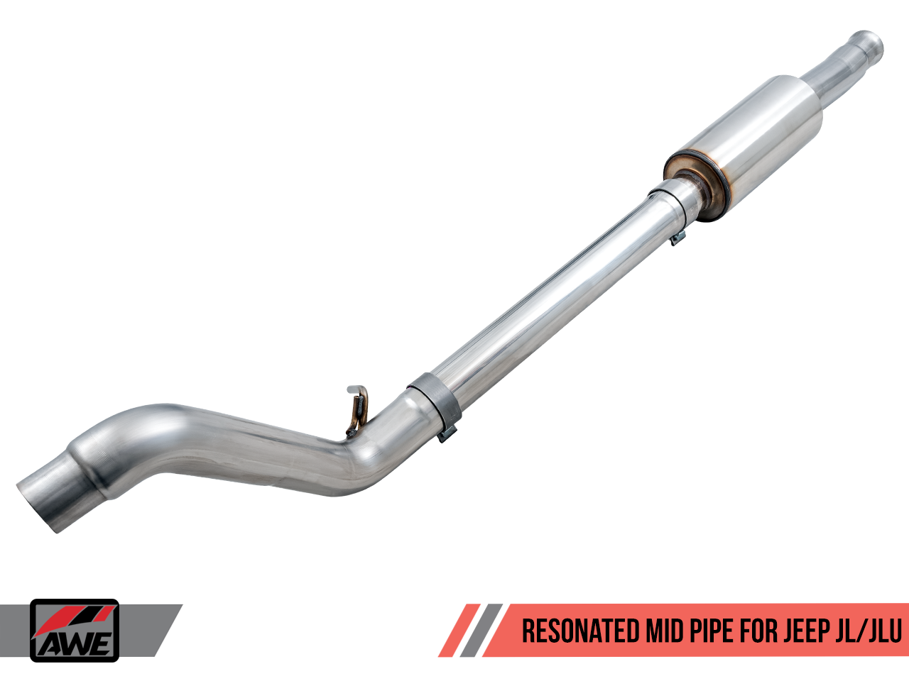 AWE Resonated Mid Pipe for 2018-2023 Jeep Wrangler  (JL / JLU) -  3015-11003