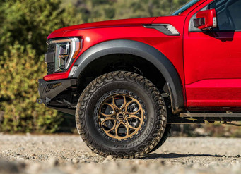 Satin Bronze Perfection: WELD Off-Road Ledge 6 Wheels for Ford F-150, Raptor & Expedition