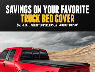 Spring into Savings! Get a $60 Rebate on the Sleek and Secure TruXedo Lo Pro Bed Cover at JustBoltOns.com