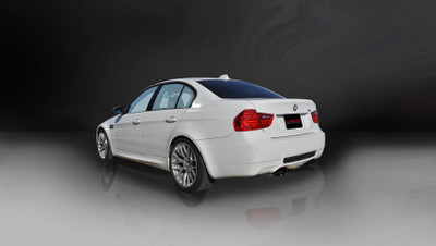 Corsa 14569BLK Sport Black Twin 3.0" Dual Rear Cat-Back for 2008-2012 BMW M3 E90
