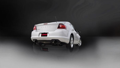 Corsa 14413BLK Sport Black Single 4.0" Dual Rear Cat-Back for 2011-2013 Dodge Avenger  V6