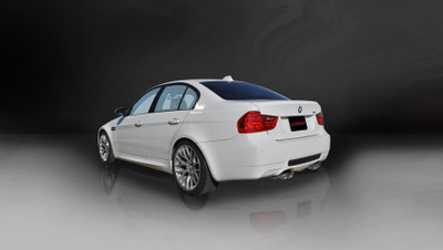 Corsa 14569 Sport Polished Twin 3.0" Dual Rear Cat-Back for 2008-2012 BMW M3 E90