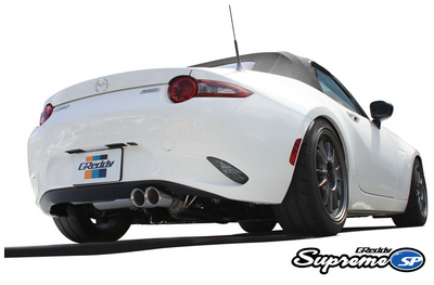 Shop for the Greddy Supreme SP Axle-Back 304 Stainless Steel Exhaust #10148207 for your 2016 or 2017 Mazda Miata MX-5 Convertible or RF from the team at Just Bolt-Ons. Enjoy great pricing on the MX-5 ND Greddy Supreme SP Axle-Back Exhaust System by creating a free account and adding it to your shopping cart.