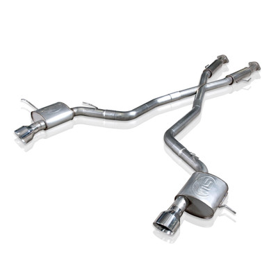 Stainless Works 2012-2018 Jeep Grand Cherokee 6.4L Catback Chambered Mufflers X-Pipe JEEP64CB-C