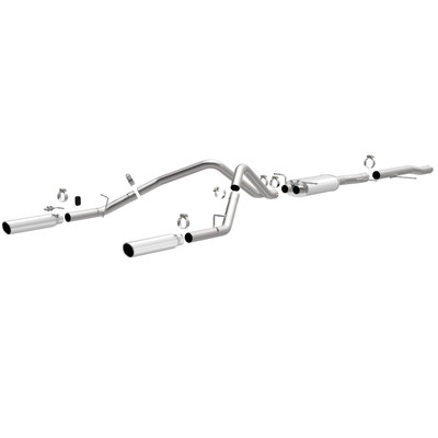 Magnaflow MF Series Cat-Back - 2010-2013 Chevrolet Silverado 1500 / 2010-2013 GMC Sierra 1500 4.3L V6 / 4.8L V8 / 5.3L V8, Crew / Extended Cab (#15565)