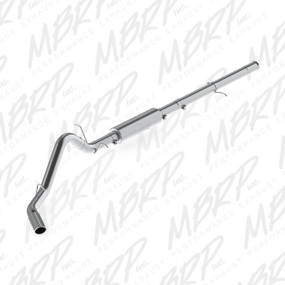 MBRP ARMOR Lite Cat-Back Exhaust, Aluminized Steel - 2014-2018 Chevrolet Silverado 1500 / GMC Sierra 1500 6.2L V8 - S5086AL