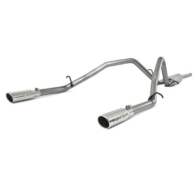 MBRP ARMOR Lite Cat-Back Exhaust, Aluminized Steel - 2009-2013 Chevrolet Silverado 1500 / GMC Sierra 1500 6.0L - S5058AL