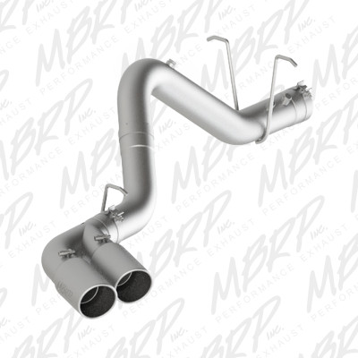 MBRP ARMOR Lite DPF-Back Exhaust, Aluminized Steel - 2011-2019 Chevrolet Silverado 2500HD/3500HD / GMC Sierra 2500HD/3500HD 6.6L Duramax V8 - S6033AL