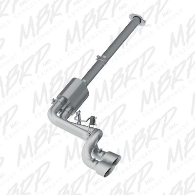 MBRP ARMOR Lite Axle-Back Exhaust, Aluminized Steel - 2011-2014 Ford F-150 3.5L EcoBoost, 3.7L, 5.0L - S5261AL