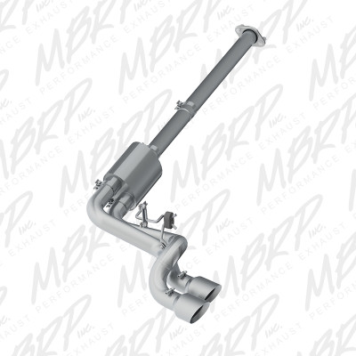 MBRP ARMOR Plus Axle-Back Exhaust, T409 Stainless Steel - 2011-2014 Ford F-150 3.5L EcoBoost, 3.7L, 5.0L - S5261409