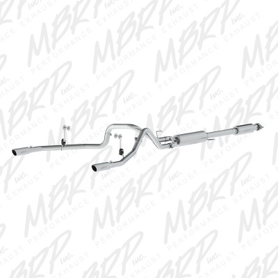 MBRP ARMOR Lite Cat-Back Exhaust, Aluminized Steel - 2015-2020 Ford F-150 5.0L - S5258AL
