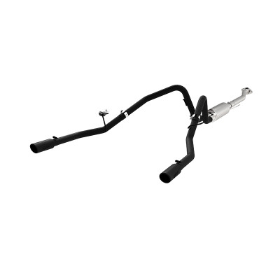 MBRP ARMOR BLK Cat-Back Exhaust, Black-Coated Aluminized Steel - 2011-2014 Ford F-150 3.5L EcoBoost - S5240BLK