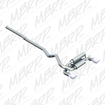 MBRP ARMOR Plus Cat-Back Exhaust, T409 Stainless Steel - 2016-2018 Ford Focus RS 2.3L - S4203409