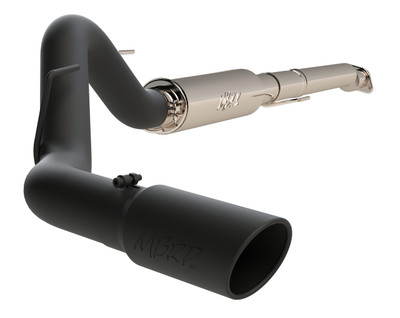 MBRP ARMOR BLK Cat-Back Exhaust, Black-Coated Aluminized Steel - 2011-2014 Ford F-150 3.5L V6 - S5248BLK