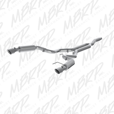 Shop the best deals on in-stock MBRP Exhaust T409 Stainless Steel 3" Cat Back Dual Split Rear with 4.5" Tips (Race Version) for 2019-2026 Ford Mustang 2.3 EcoBoost - S7275409 from JustBoltOns.com.