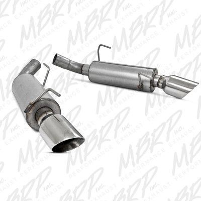 MBRP ARMOR Lite Axle-Back Exhaust, Aluminized Steel - 2011-2012 Ford Shelby GT500 5.4L - S7200AL