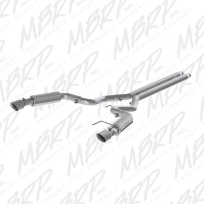 MBRP ARMOR Plus Cat-Back Exhaust, T409 Stainless Steel - 2015-2017 Ford Mustang GT 5.0L - S7241409