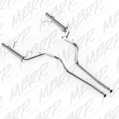 MBRP ARMOR Lite Cat-Back Exhaust, Aluminized Steel - 2011-2014 Ford Mustang GT 5.0L - S7264AL