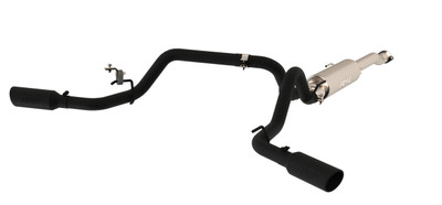 MBRP ARMOR BLK Cat-Back Exhaust, Black-Coated Aluminized Steel - 2016-2023 Toyota Tacoma 3.5L - S5340BLK