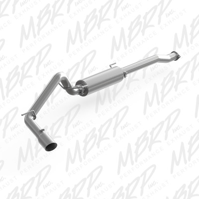 MBRP ARMOR Lite Cat-Back Exhaust, Aluminized Steel - 2016-2023 Toyota Tacoma 3.5L - S5338AL