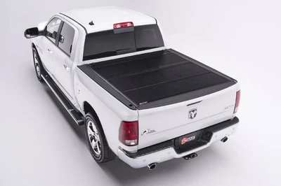 BAK Industries Hard Folding Tonneau Cover, Aluminum Panels - 2019-2026 Ram 1500 New Body (2021-2024 Ram TRX | 2025-2026 Ram RHO) Style W/O Ram Box 5' 7" Bed - 226227