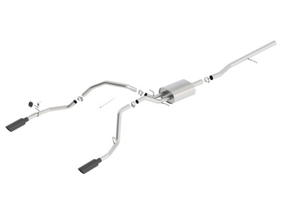 Borla 2014-2019 Chevrolet Silverado (2019 LD Classic Only) 1500 5.3L V8 AT/MT 2+4WD 4DR EC STB (78.7") CC SB (69.3") WB 143.5" Cat-Back Touring #140535BC