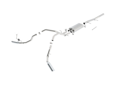 Borla 09-13 GMC Sierra 1507 4.8L/5.3L/6.0L V8 AT/MT 2+4WD 4DR EC STB(78.7") CC SB (69.3") Cat-Back Touring #140341