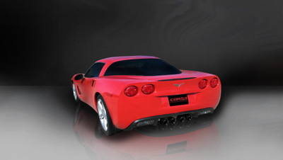 Corsa 14470BLK Xtreme Black Twin 3.5" Dual Rear Axle-Back for 2009-2013 Chevy Corvette C6 6.2L V8