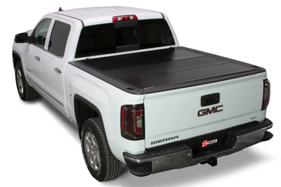 BAK Industries Hard Folding Tonneau Cover, Aluminum Panels - 2019-2026 GM Silverado / Sierra 1500 5' 8" Bed (New Body Style) - 448130