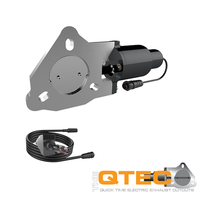 QTP Single 2.5" Bolt-On Electric Exhaust Cutout Valve & Wiring Kit #QTEC25