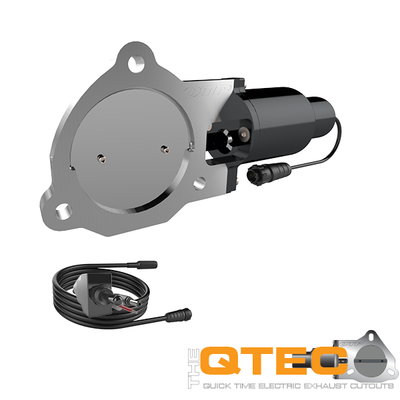 QTP Single 3.5" Bolt-On Electric Exhaust Cutout Valve & Wiring Kit #QTEC35