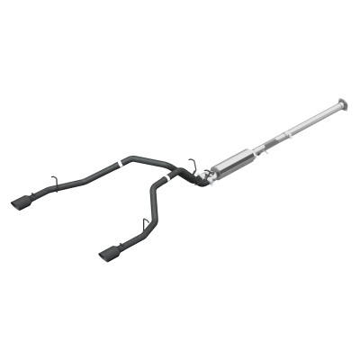 MBRP 2.5" Black Coated Cat-Back Exhaust with Black Tips for 2019-2024 Ram 1500 5.7L (Crew Cab Short Bed & Quad Cab Std. Bed) #S5152BLK