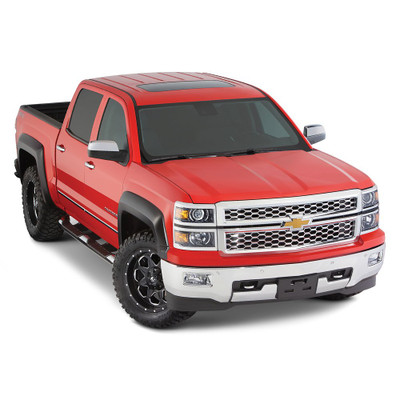 Shop with Just Bolt-Ons for the Fastest Shipping & Best Pricing on Bushwacker 2019-2020 Chevrolet Silverado 1500 Extend-A-Fender Style Flares 4pc 78.8 Bed  - Black #40929-02
