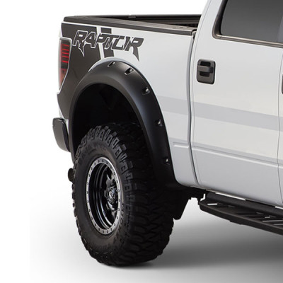 Shop with Just Bolt-Ons for the Fastest Shipping & Best Pricing on Bushwacker 10-14 Ford F-150 SVT Raptor Pocket Style Flares 2pc - Black #20098-02