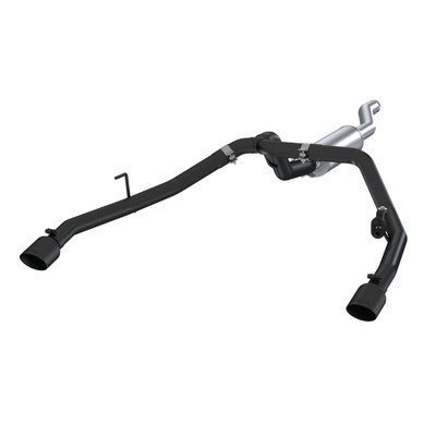 MBRP ARMOR BLK Cat-Back Exhaust, Black-Coated Aluminized Steel - 2020-2025 Jeep Gladiator (JT) 3.6L - S5538BLK
