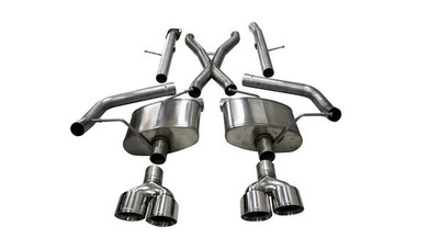 CORSA 2.75" XTREME Cat-Back Exhaust with 4.5" Polished Tips for 2018-2021 Jeep Grand Cherokee TrackHawk 6.2L #21052