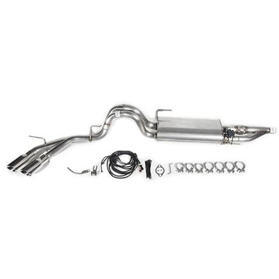 Roush Active Cat-Back Exhaust (Polished Tips - Side Exit) for 2015-2023 F-150 2.7L / 3.3L / 3.5L / 5.0L (excludes Raptor) - 422104