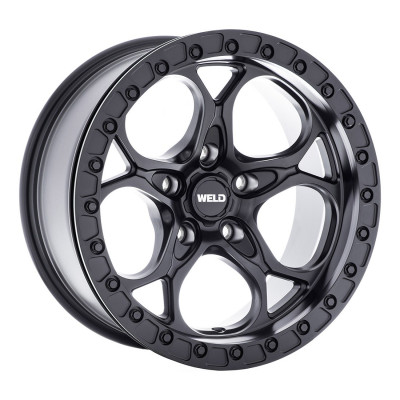 WELD Off-Road Ledge Beadlock Satin Black 17x9 Wheel for Jeep Wrangler JK, Wrangler JL and Gladiator JT