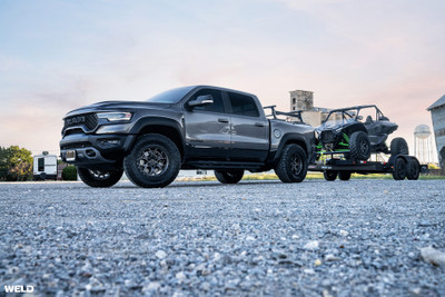 WELD Off-Road Wheel 20x10 Ledge Six W107 Satin Gunmetal with Satin Black Lip | 6x139.7 | -18 Offset | 4.75 Backspace | 2021-2024 Ram TRX | 2016-2026 Tacoma | 2002-2023 4Runner | 2019-2026 Ram 1500 | 2007-2023 Silverado / Sierra 1500 | W10700084475
