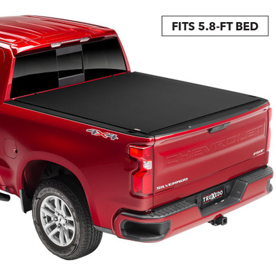 TruXedo Soft Roll-Up Tonneau Cover - 2019-2026 Chevrolet Silverado 1500 / GMC Sierra 1500 5'8 inch Bed without MultiPro Tailgate (New Body Style) - 1472401