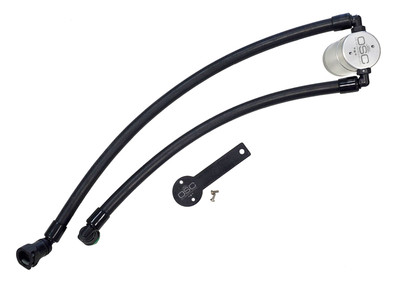 J&L 3.0 Oil Separator (2021-2024 Ram TRX 6.2L SC) Passenger Side (Clear Satin Anodized) - 3071P-C