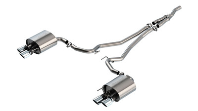 Borla S-Type Cat-Back Exhaust System (Chrome Quad Tips) for 2019-2021 Mustang EcoBoost 2.3L (with Active Valves) - 140827