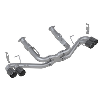 MBRP Race Series 3" Cat-Back Exhaust T304 (Quad Carbon Fiber Tips) for 2020, 2021, 2022, 2023 Chevrolet Corvette C8 (w/o NPP) - S70403CF